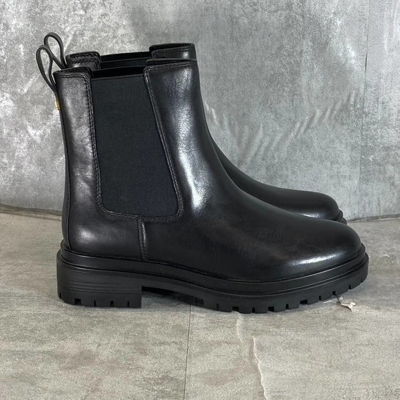Lauren Ralph Lauren Shoes - LAUREN RALPH LAUREN Women's Black Corinne Round-Toe Pull-On Chelsea Boots SZ 8.5
